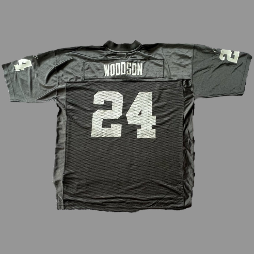Charles Woodson Oakland Raiders Reebok On Field Football Jersey